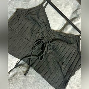 Large SHEIN black crop top